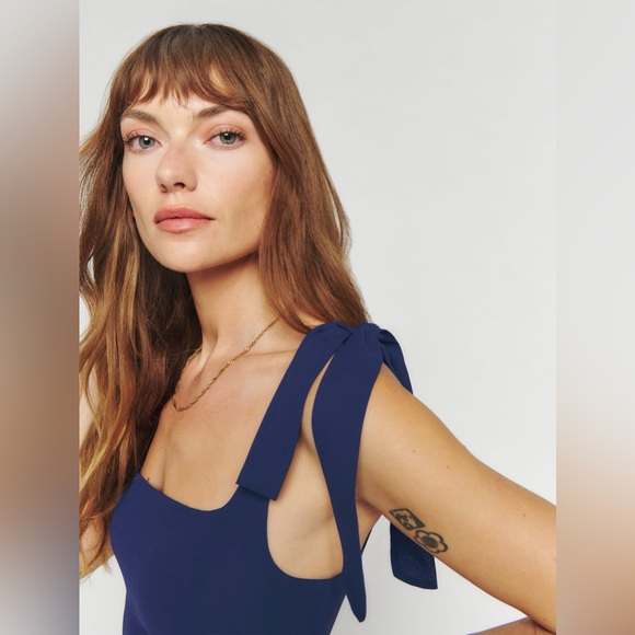 Reformation Twilight Dress (Color: Danube)- Sz 10P - Picture 3 of 8